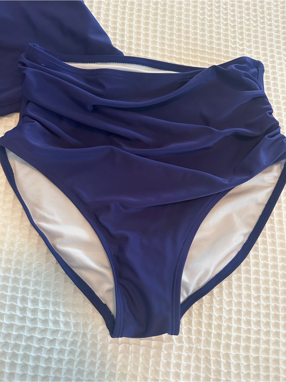 Like New Women’s High-Waist Tankini Set Deep Purple - Picture 3 of 5